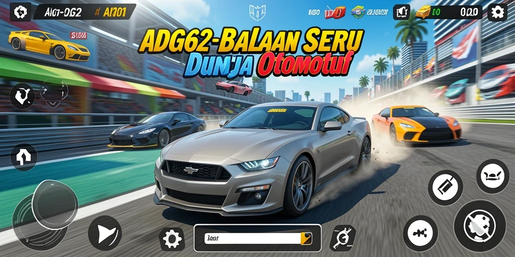 Gameplay balapan seru dengan grafis yang memukau di ADG62.
