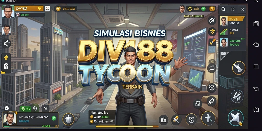 Gameplay seru dan menantang dalam simulasi bisnis Tycoon.