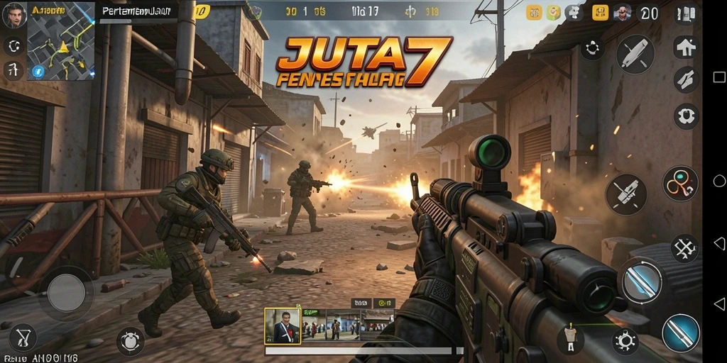 Menampilkan aksi pertempuran menegangkan dalam JUTA7 FPS.