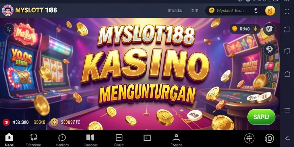 Tampilan menarik dari gameplay Kasino di MYSLOT188.