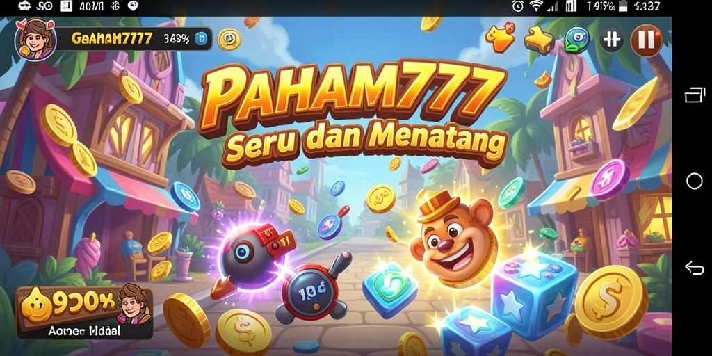 Gameplay seru PAHAM777 dalam aksi penuh warna.