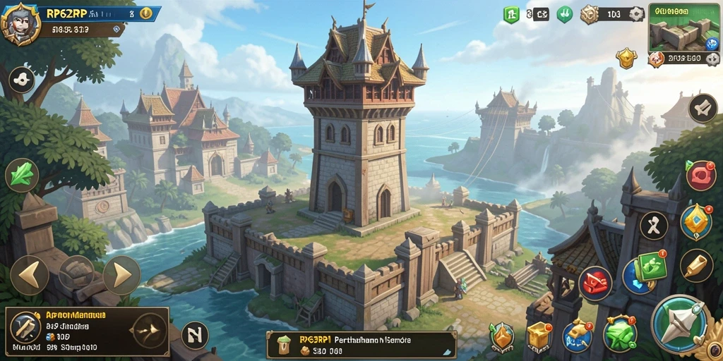 Gameplay seru menara pertahanan dalam RP62RP yang memukau.