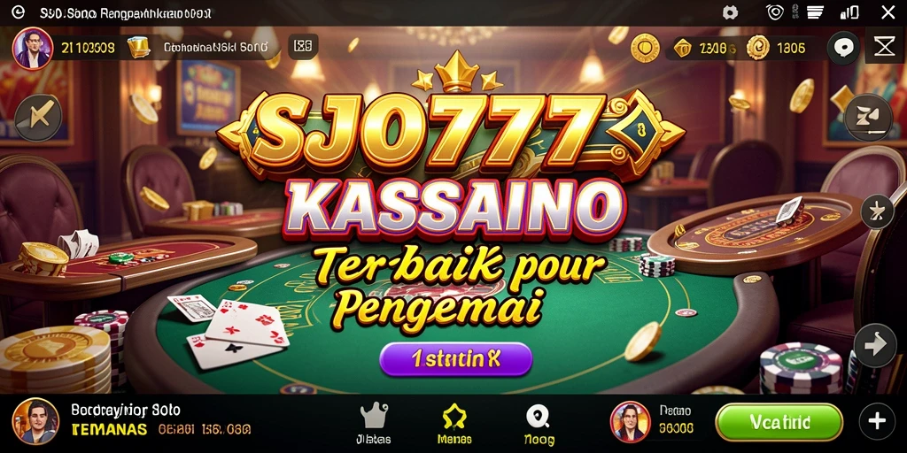 Gameplay mendebarkan SJO777 dengan tema kasino yang mengasyikkan.