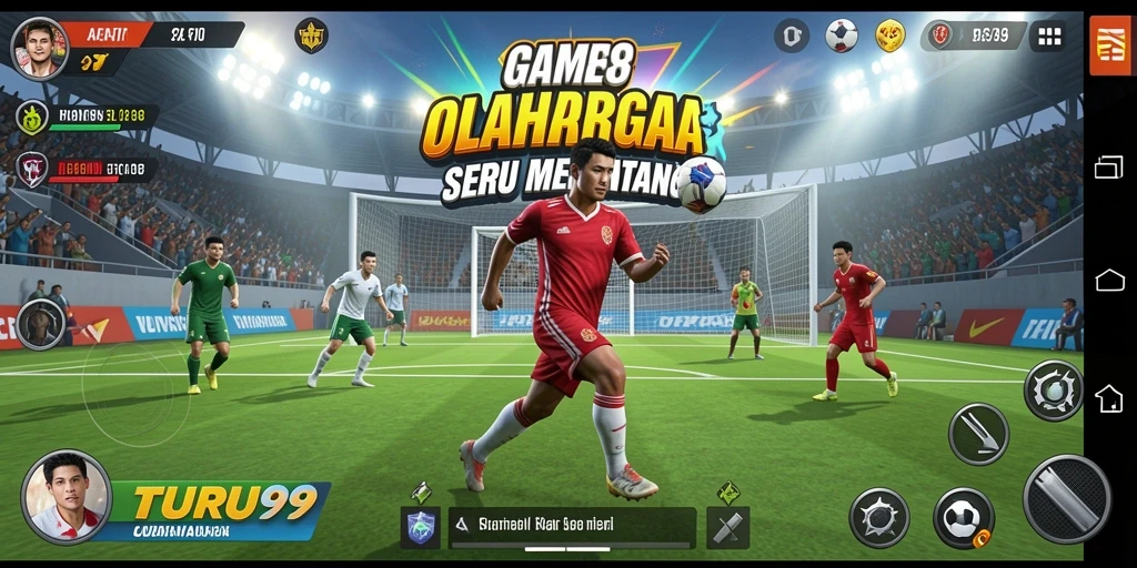 Tangkapan layar TURU99 menampilkan aksi seru dalam permainan olahraga.